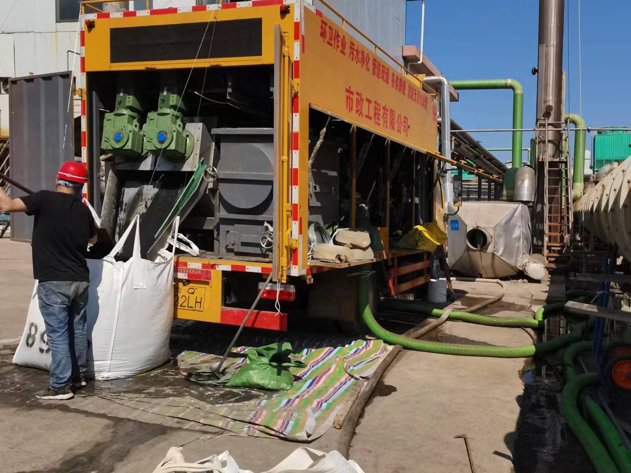 克什克腾淤泥压干处理